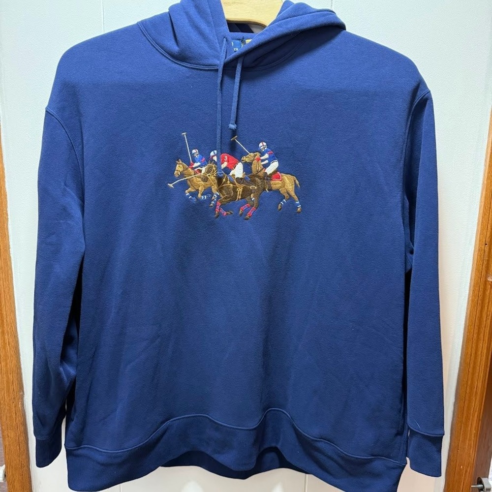 Polo Ralph Lauren‎ Big & Tall Men's Royal Blue Hoodie Size 4XB 4X Big NEW